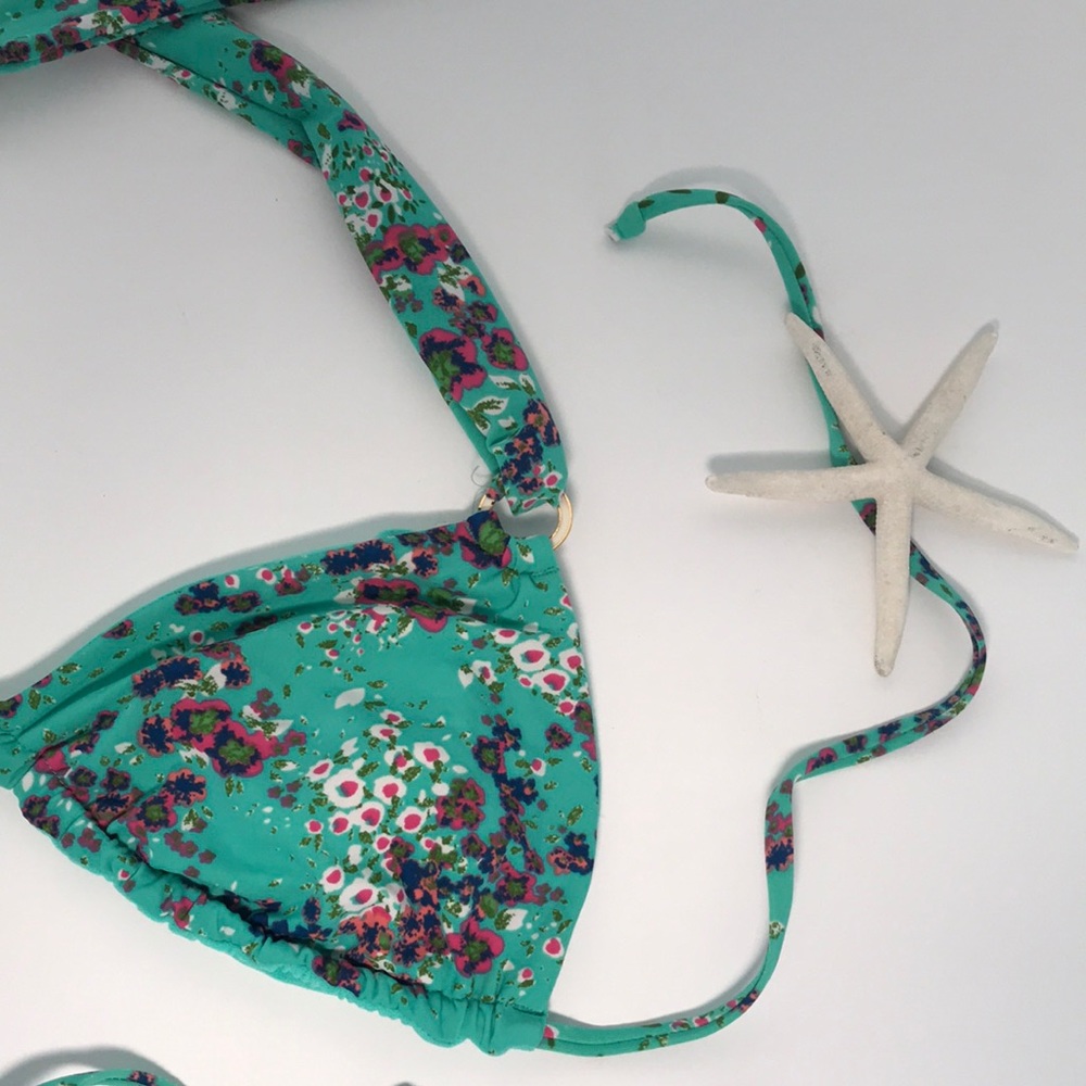 Turquoise Bikini Top size M - Picture 2 of 5